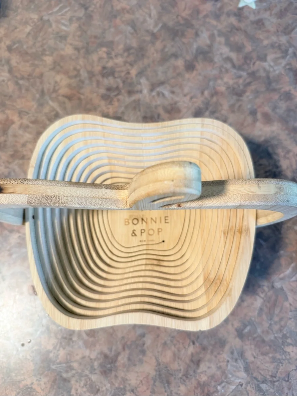 Natural Wood Apple Basket